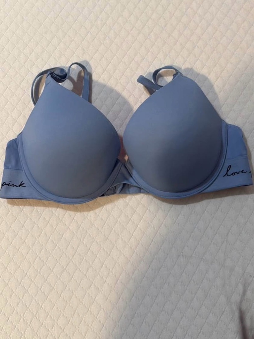 PINK Victoria's Secret Dusty Blue T-Shirt Bra